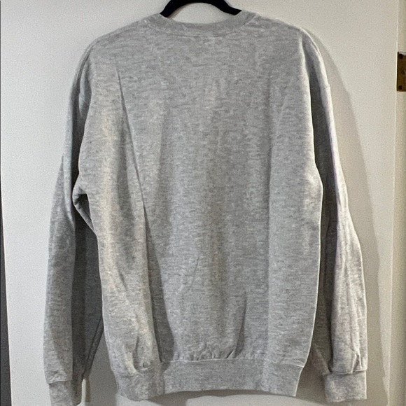 Gildan Light Gray Holiday Crewneck Sweater - Picture 4 of 4